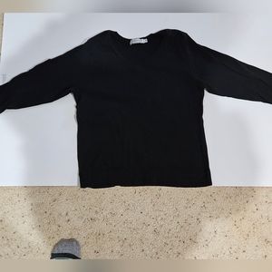 FRESH PRODUCE COTTON  BLACK  3/4 SLEEVE  SIZE MED